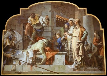 La decapitación de Juan Bautista Giovanni Battista Tiepolo Pinturas al óleo